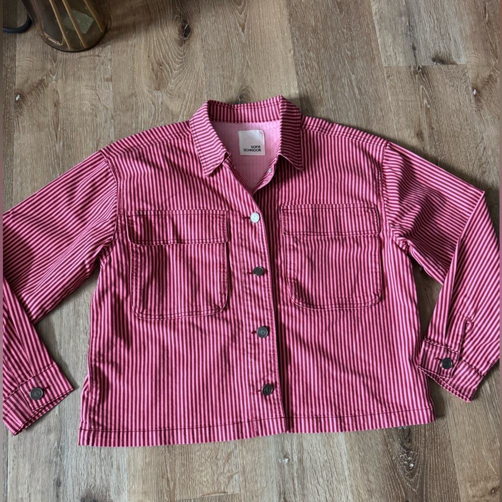 Sofie Schnoor Pink Striped Button Down Shirt‎ Size 38/US 8